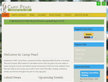 Tablet Screenshot of camppearl.com